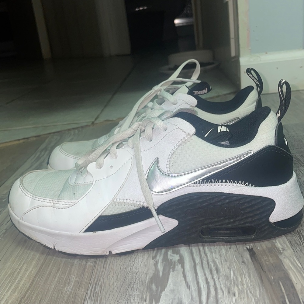 Nike air max black white silver woman size 5